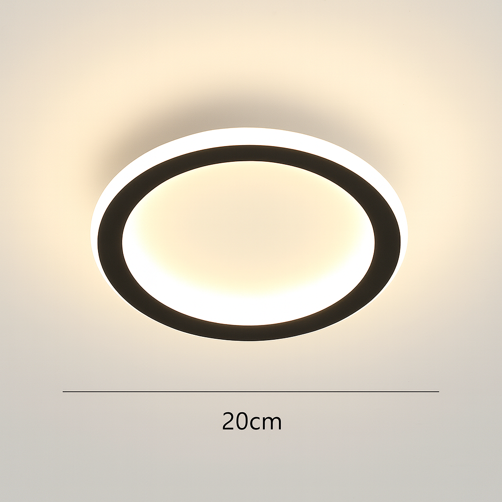 Scandinavian LED Round Ceiling Lamp | 1-Light Lasson Living