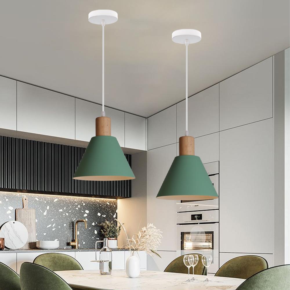 Nordic Wood Cone Pendant Light | 1-Light Lasson Living