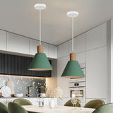 Nordic Wood Cone Pendant Light | 1-Light Lasson Living