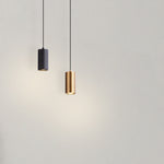 Nordic Minimalist Column Iron Pendant Light 1-Light Lasson Living