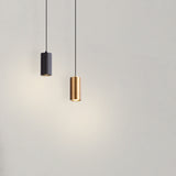 Nordic Minimalist Column Iron Pendant Light 1-Light Lasson Living