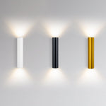 Modern Cylindrical LED 2-Light Wall Sconce Lasson Living