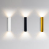 Modern Cylindrical LED 2-Light Wall Sconce Lasson Living