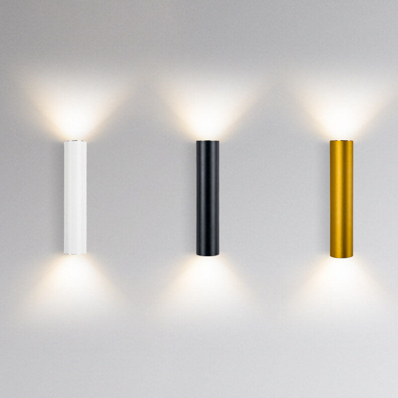Modern Cylindrical LED 2-Light Wall Sconce Lasson Living