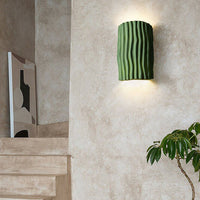 Nordic Textured Half-Cylinder LED Wall Light | 2-Light Lasson Living