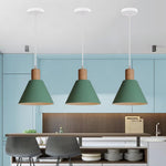 Nordic Wood Cone Pendant Light | 1-Light Lasson Living