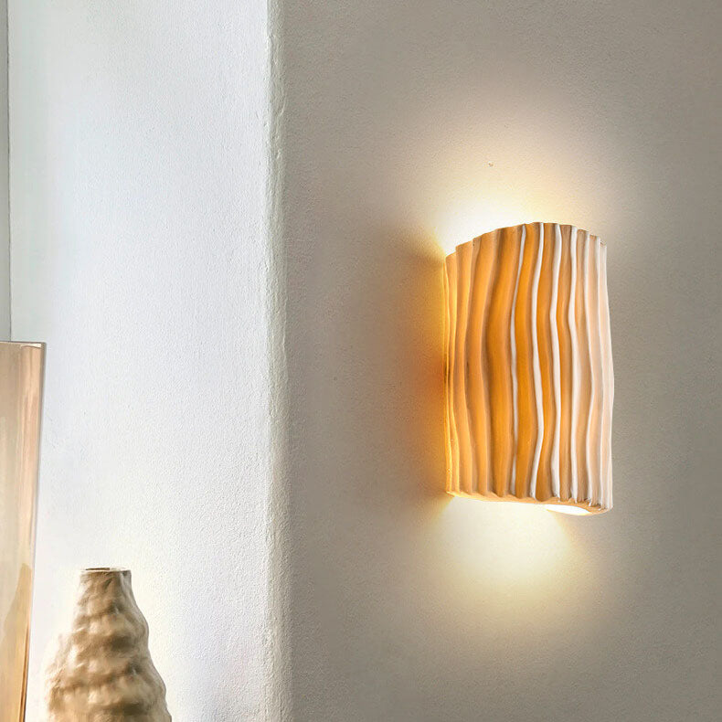Nordic Textured Half-Cylinder LED Wall Light | 2-Light Lasson Living