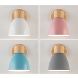 Modern Minimalist Wooden Cone LED Wall Sconce | 1-Light Lasson Living