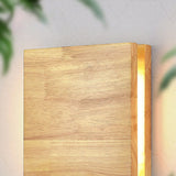 Japanese Wooden Square LED Wall Light | 1-Light Lasson Living