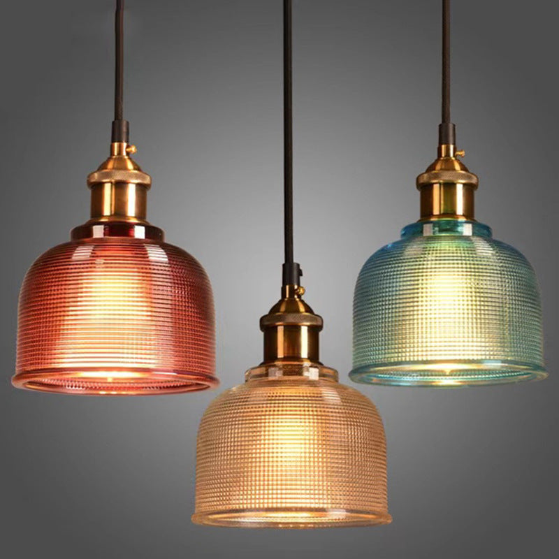 Vintage Textured Glass Pendant 1-Light Lasson Living