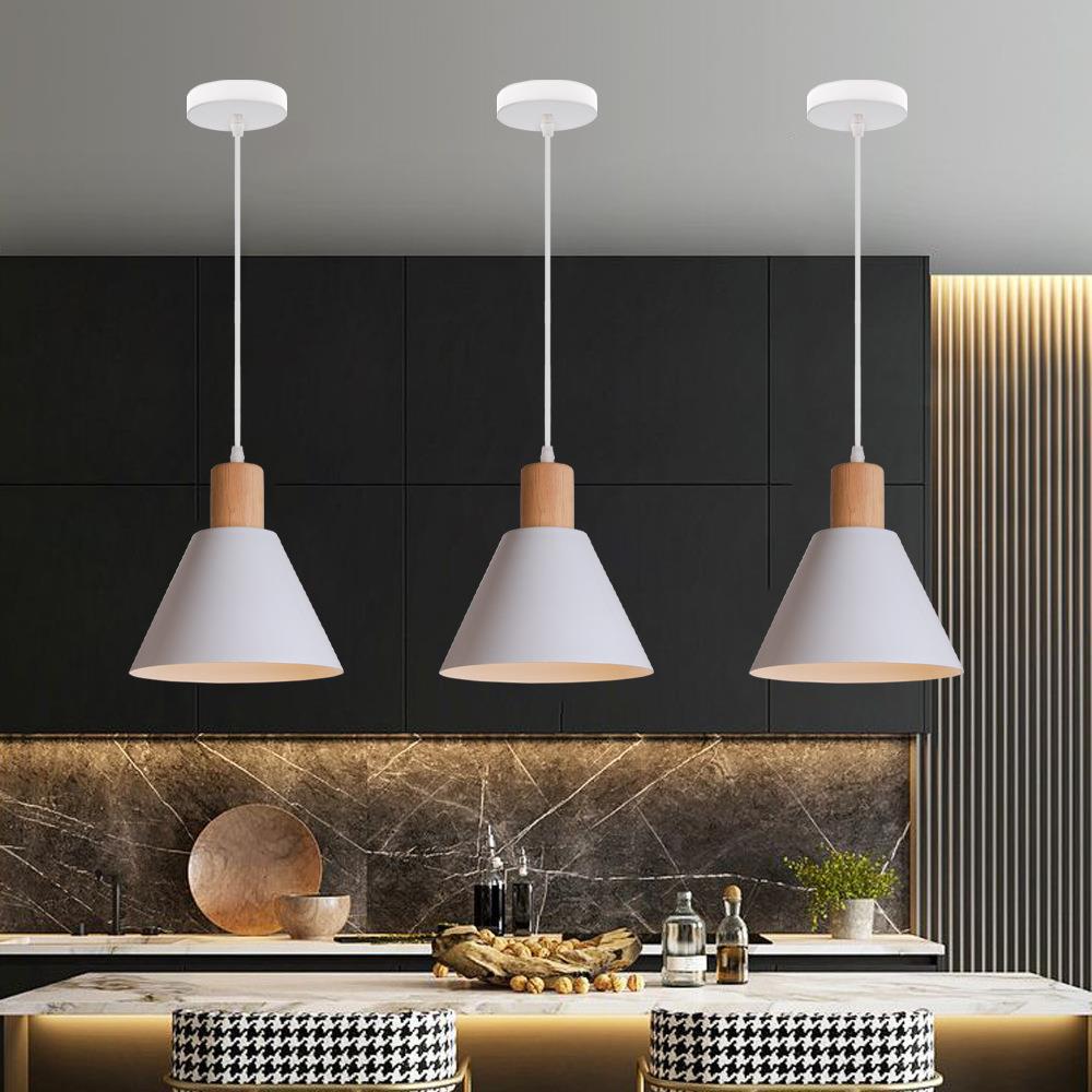 Nordic Wood Cone Pendant Light | 1-Light Lasson Living