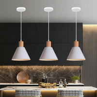 Nordic Wood Cone Pendant Light | 1-Light Lasson Living