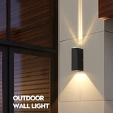 Modern Rectangular LED Outdoor Wall Sconce Light 1-light Ip65 Lasson Living