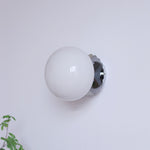 Modern Minimalist Glass Globe Wall Light | 1-Light Lasson Living