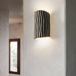 Nordic Textured Half-Cylinder LED Wall Light | 2-Light Lasson Living