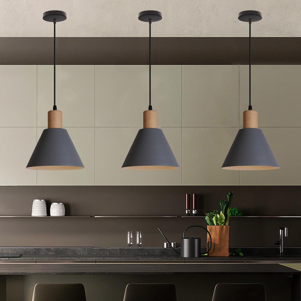 Nordic Wood Cone Pendant Light | 1-Light Lasson Living
