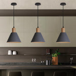 Nordic Wood Cone Pendant Light | 1-Light Lasson Living