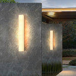 Modern Alabaster Rectangular Outdoor Wall Light LED 1-Light Lasson Living