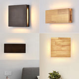 Japanese Wooden Square LED Wall Light | 1-Light Lasson Living