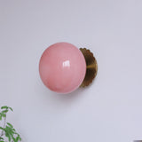 Modern Minimalist Glass Globe Wall Light | 1-Light Lasson Living
