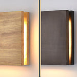 Japanese Wooden Square LED Wall Light | 1-Light Lasson Living