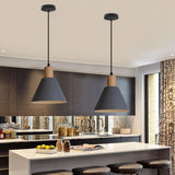 Nordic Wood Cone Pendant Light | 1-Light Lasson Living