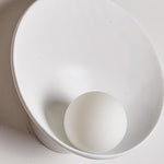 Modern Glass Round 1-Light Wall Sconce Lasson Living