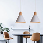 Nordic Wood Cone Pendant Light | 1-Light Lasson Living