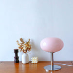 Nordic Vintage Round Glass Table Lamp 1-Light Lasson Living
