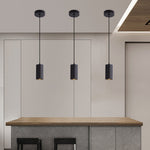 Nordic Minimalist Column Iron Pendant Light 1-Light Lasson Living