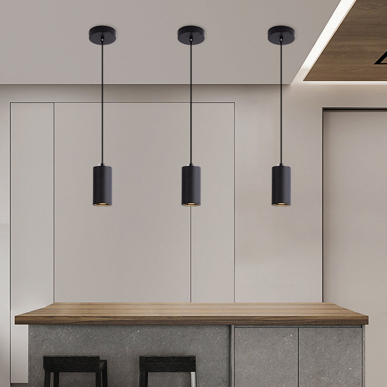 Nordic Minimalist Column Iron Pendant Light 1-Light Lasson Living