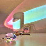 Modern Crystal LED Projection Table Light | USB Powered Lasson Living