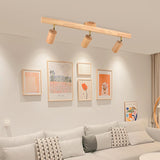 Japanese Wooden LED Semi-Flush Mount Ceiling Light |2 Light Lasson Living