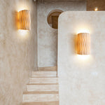 Nordic Textured Half-Cylinder LED Wall Light | 2-Light Lasson Living