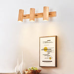 Modern Wooden Cylinder LED Wall Light | 1-Light Lasson Living