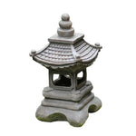 Japanese Zen Solar Pagoda Stone LED Outdoor Garden 1-Light Lasson Living