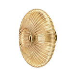 Nordic Vintage Ribbed Glass Round LED Wall Sconce | 1-Light Lasson Living