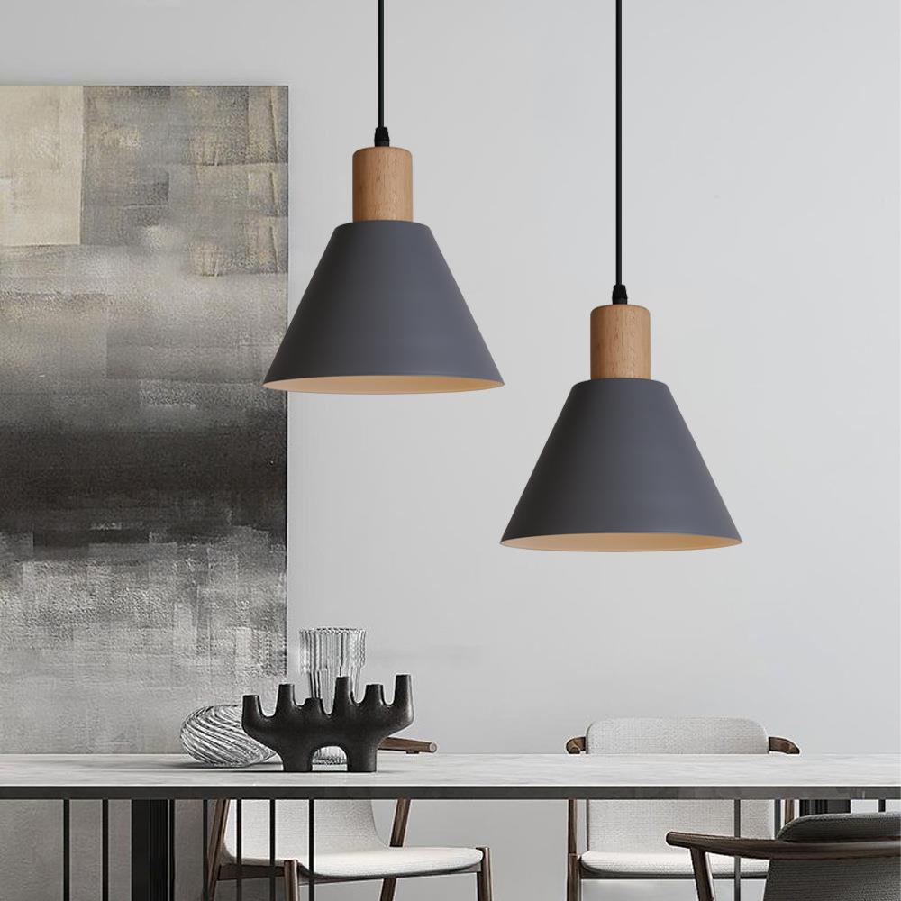 Nordic Wood Cone Pendant Light | 1-Light Lasson Living