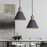 Nordic Wood Cone Pendant Light | 1-Light Lasson Living