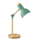 Nordic Wood Base Semi-Circular Table Lamp 1-Light Lasson Living