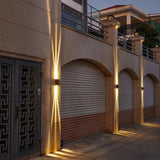 Modern Rectangular LED Outdoor Wall Sconce Light 1-light Ip65 Lasson Living