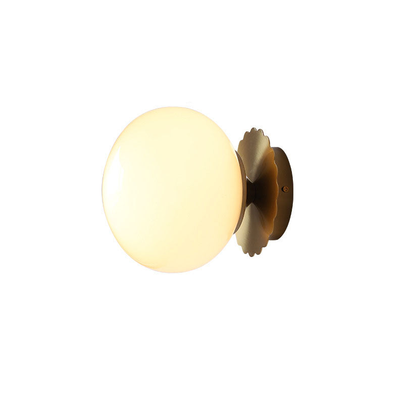 Modern Minimalist Glass Globe Wall Light | 1-Light Lasson Living