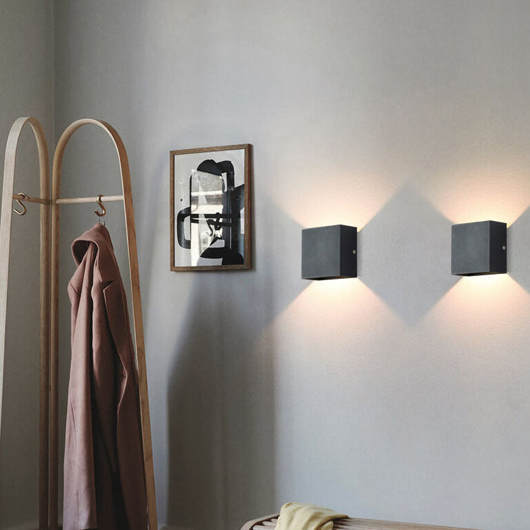 Modern Square LED Wall Sconce 1-Light Lasson Living