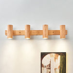 Modern Wooden Cylinder LED Wall Light | 1-Light Lasson Living