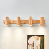 Modern Wooden Cylinder LED Wall Light | 1-Light Lasson Living