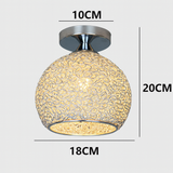 Modern Textured Dome Semi-Flush Ceiling Light | LED 1-Light Lasson Living