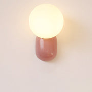 Modern Glass Globe Wall Light | 1-Light Lasson Living