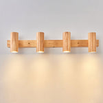 Modern Wooden Cylinder LED Wall Light | 1-Light Lasson Living