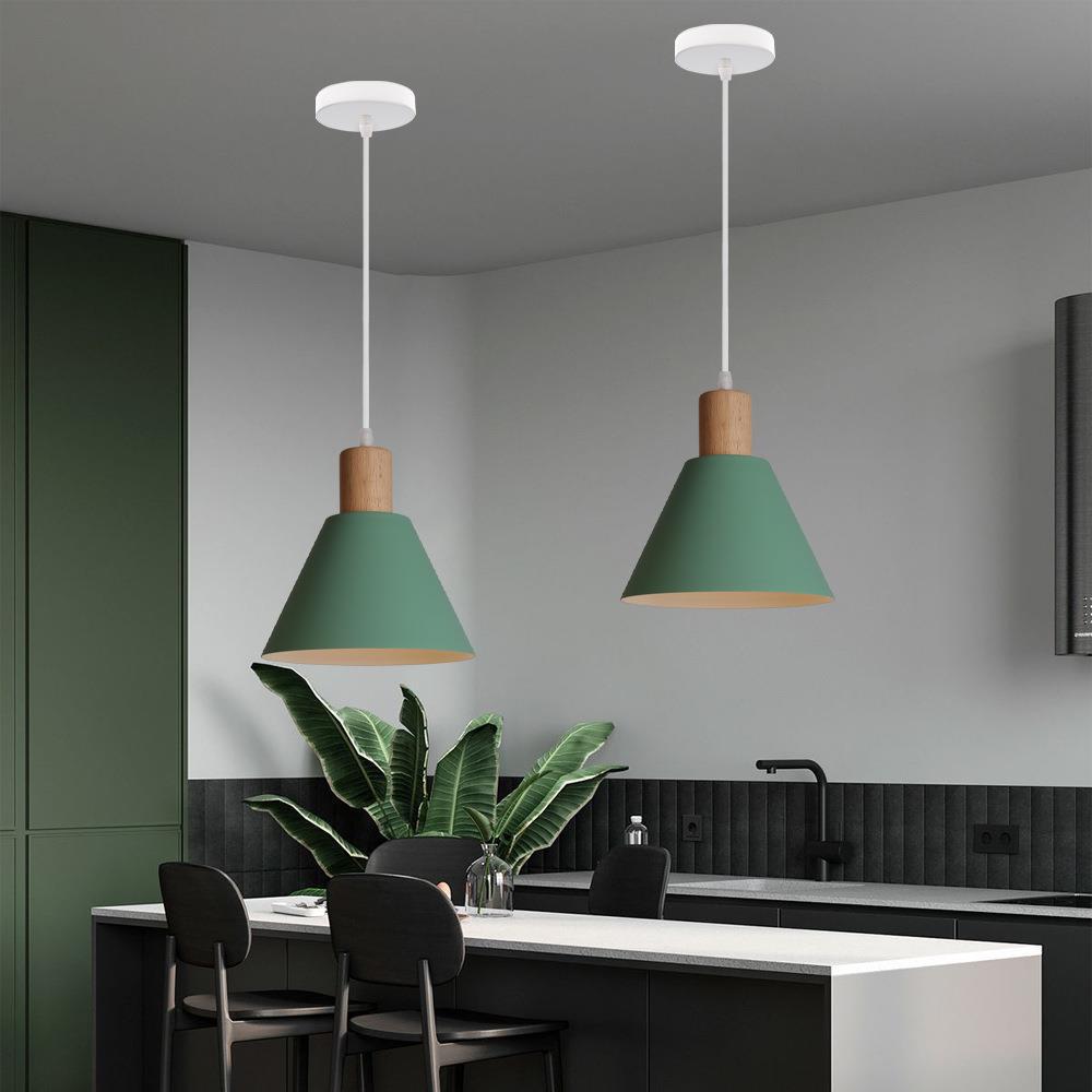 Nordic Wood Cone Pendant Light | 1-Light Lasson Living