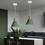 Nordic Wood Cone Pendant Light | 1-Light Lasson Living